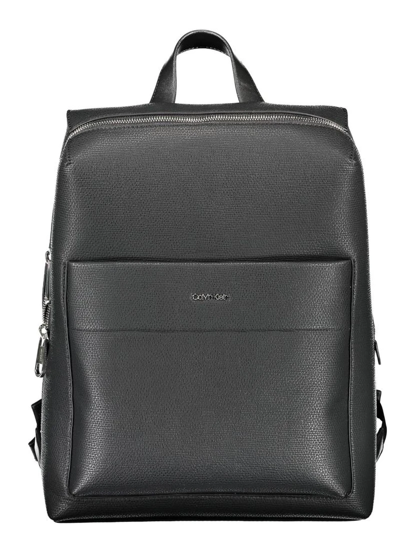 Nero Polyester Men Backpack