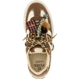 Multicolor Calfskin Platform Sneakers