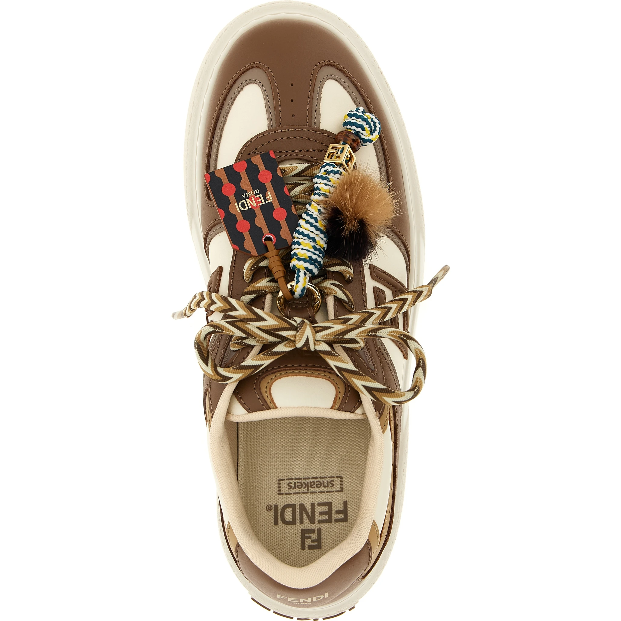 Multicolor Calfskin Platform Sneakers