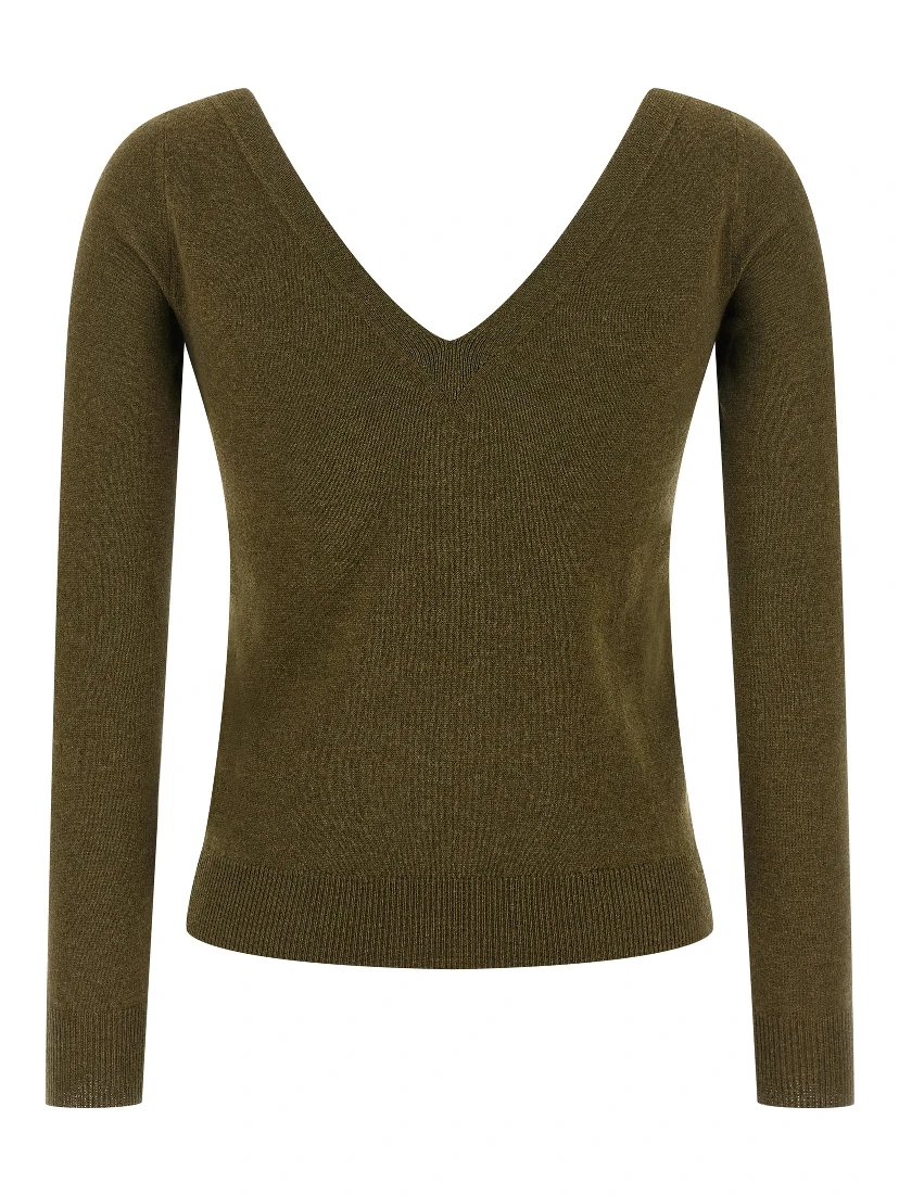Bicolor Cashmere Cardigan