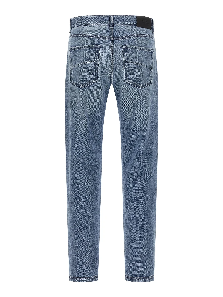 Blue Cotton Straight-Leg Jeans alternative