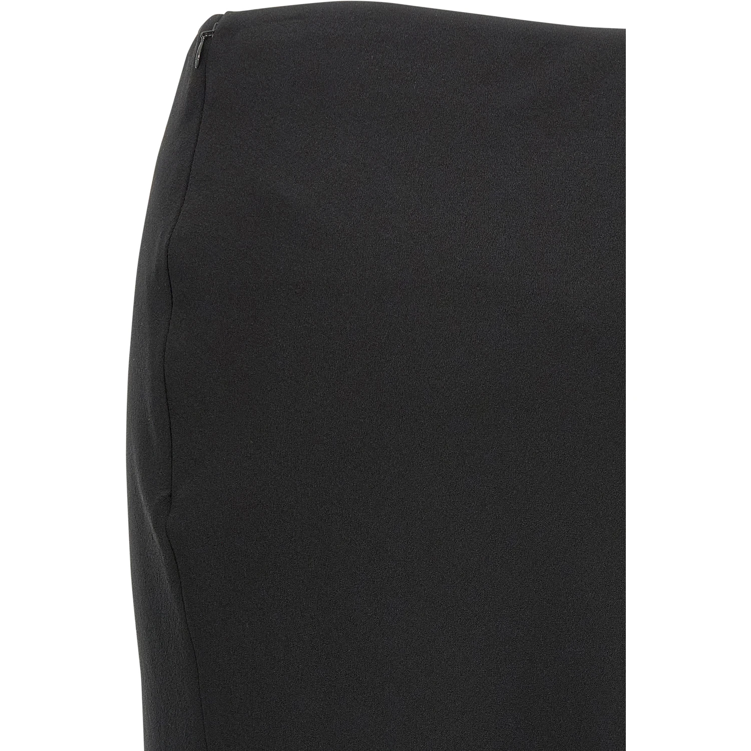 Black Virgin Wool Mini Skirt
