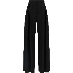 Black Virgin Wool Dress Pants