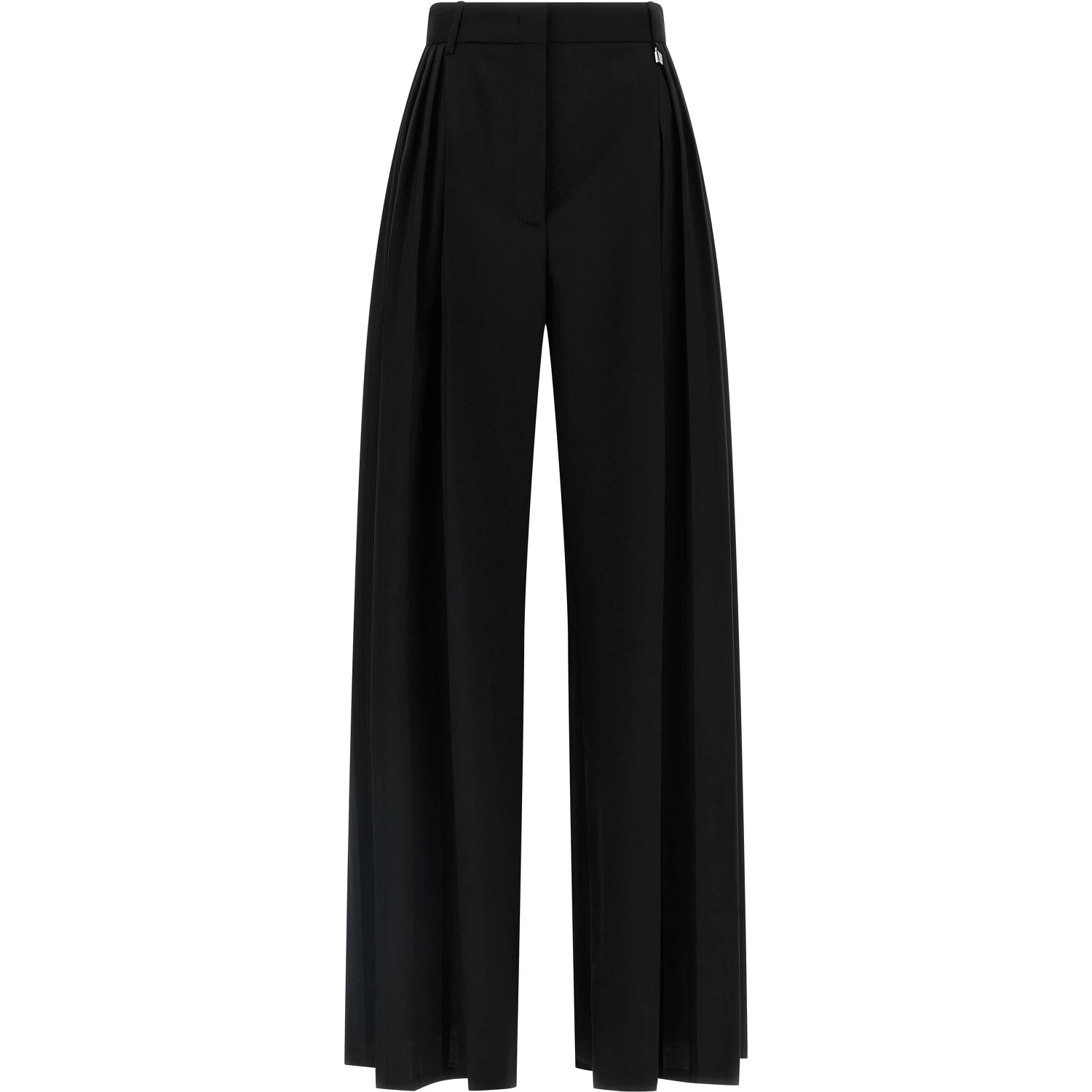 Black Virgin Wool Dress Pants