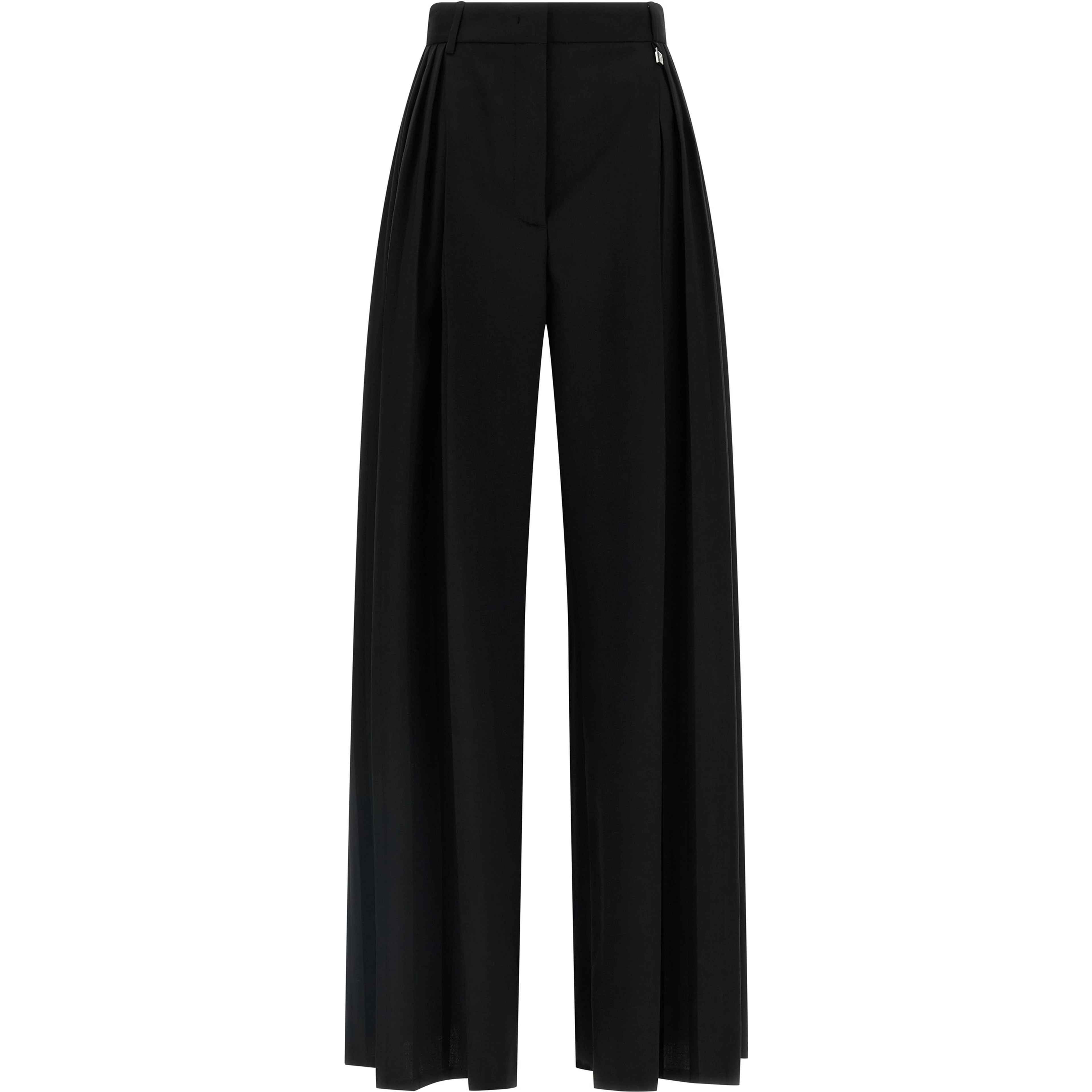 Black Virgin Wool Dress Pants