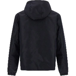 Blue Polyester Shell Jacket