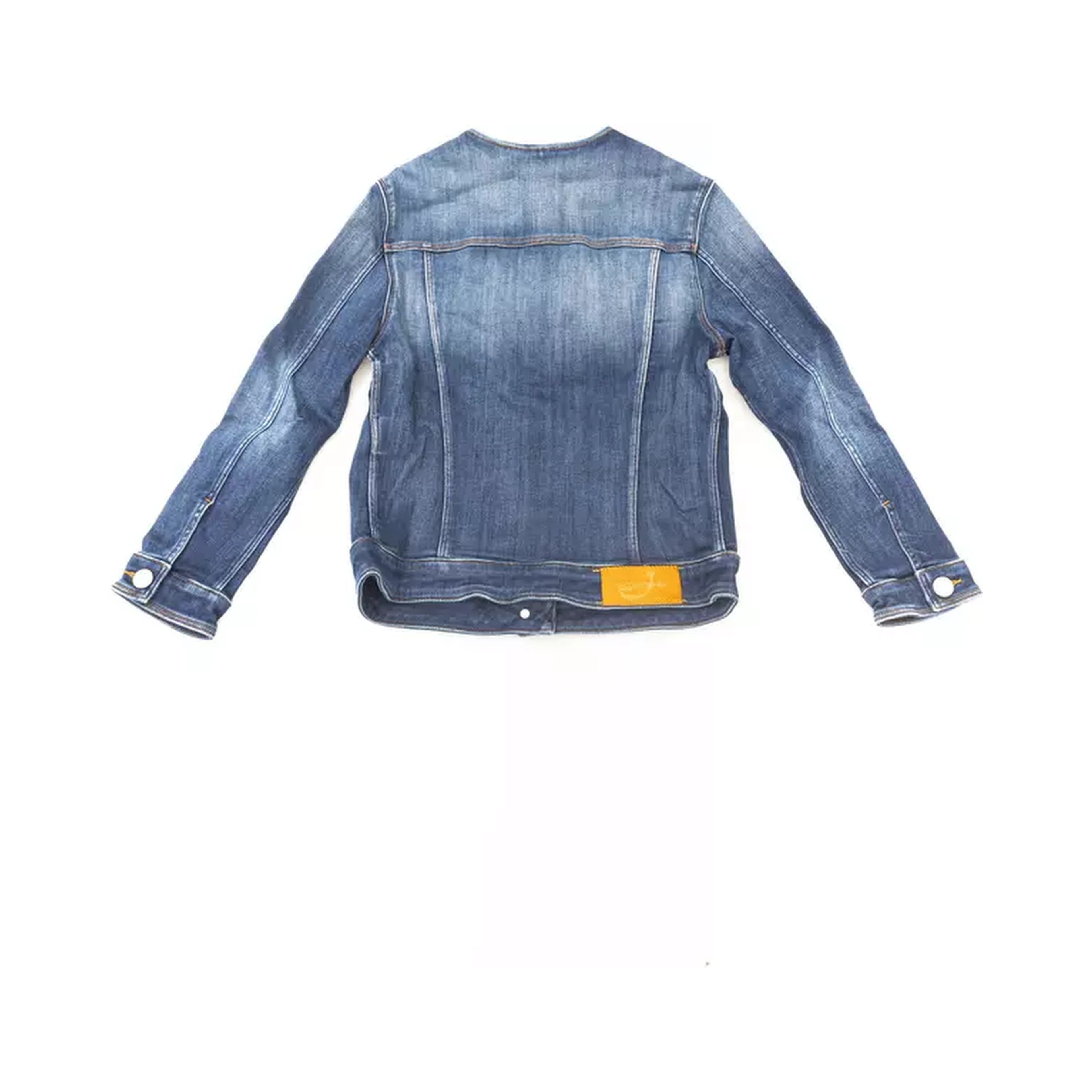 Blue Cotton Women Jacket