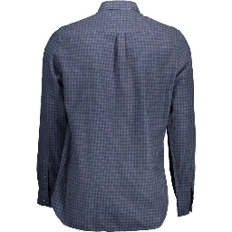 Blue Cotton Men's Shirt
