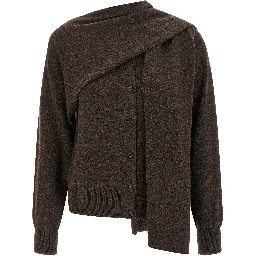 Brown Cashmere Cardigan