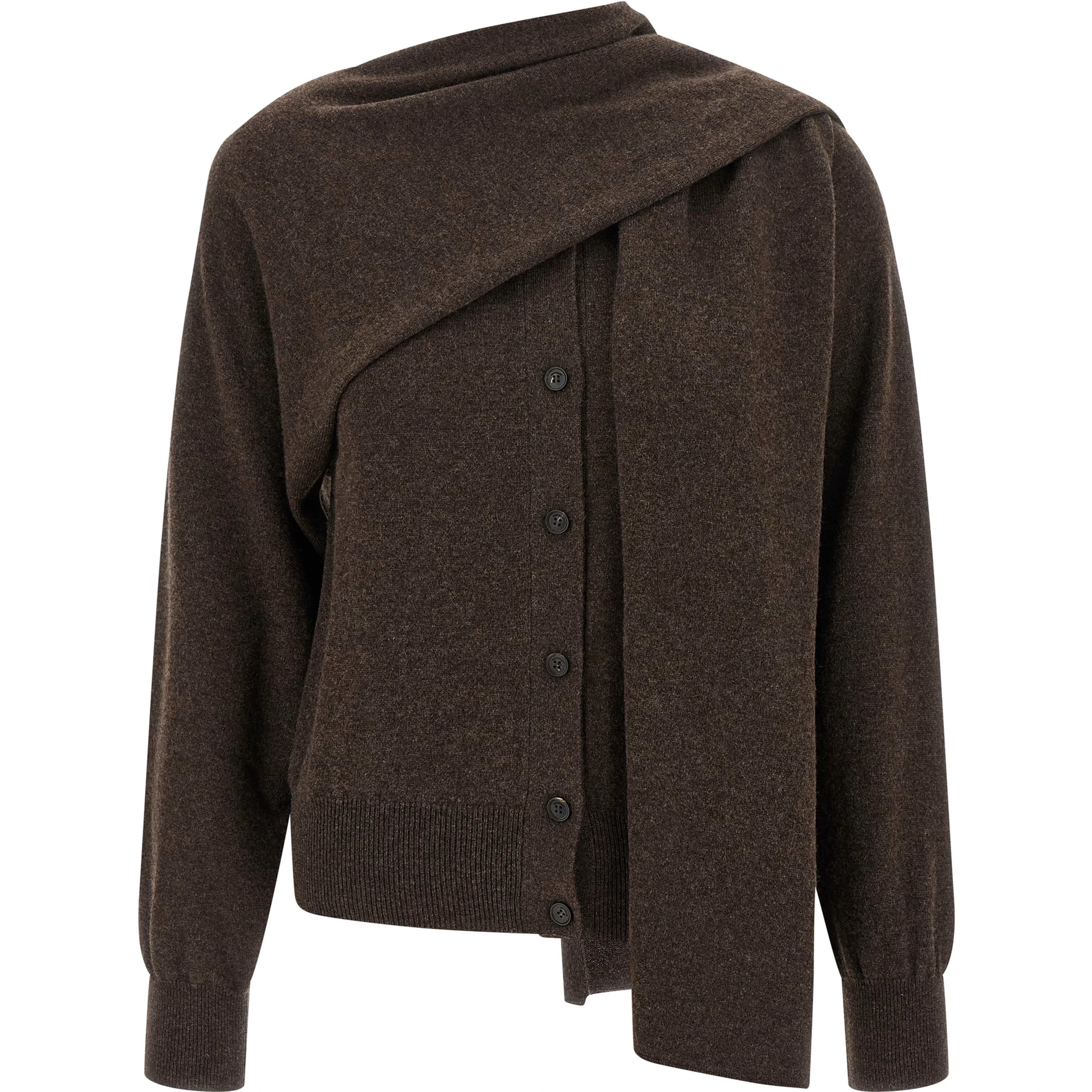 Brown Cashmere Cardigan