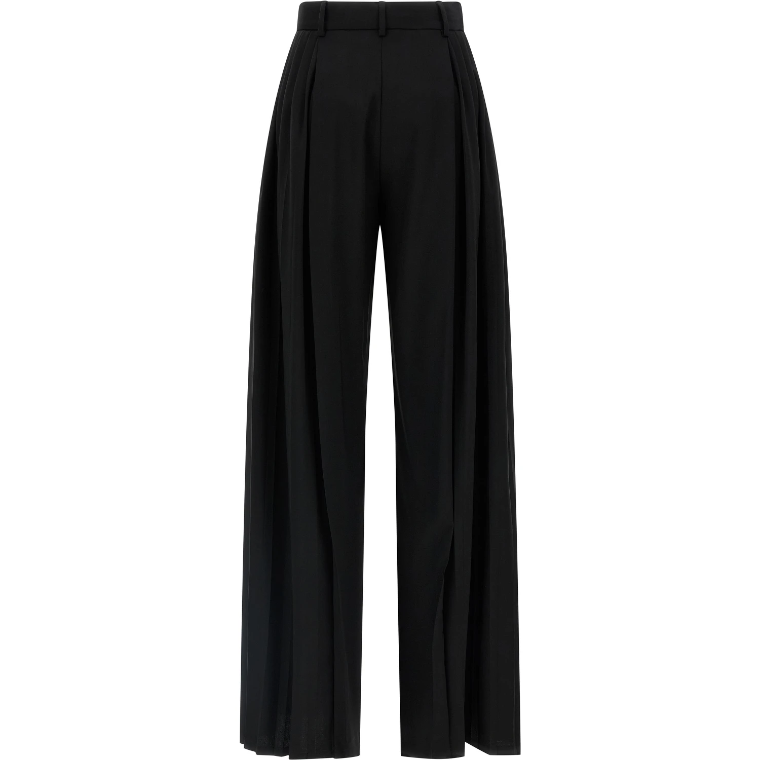 Black Virgin Wool Dress Pants