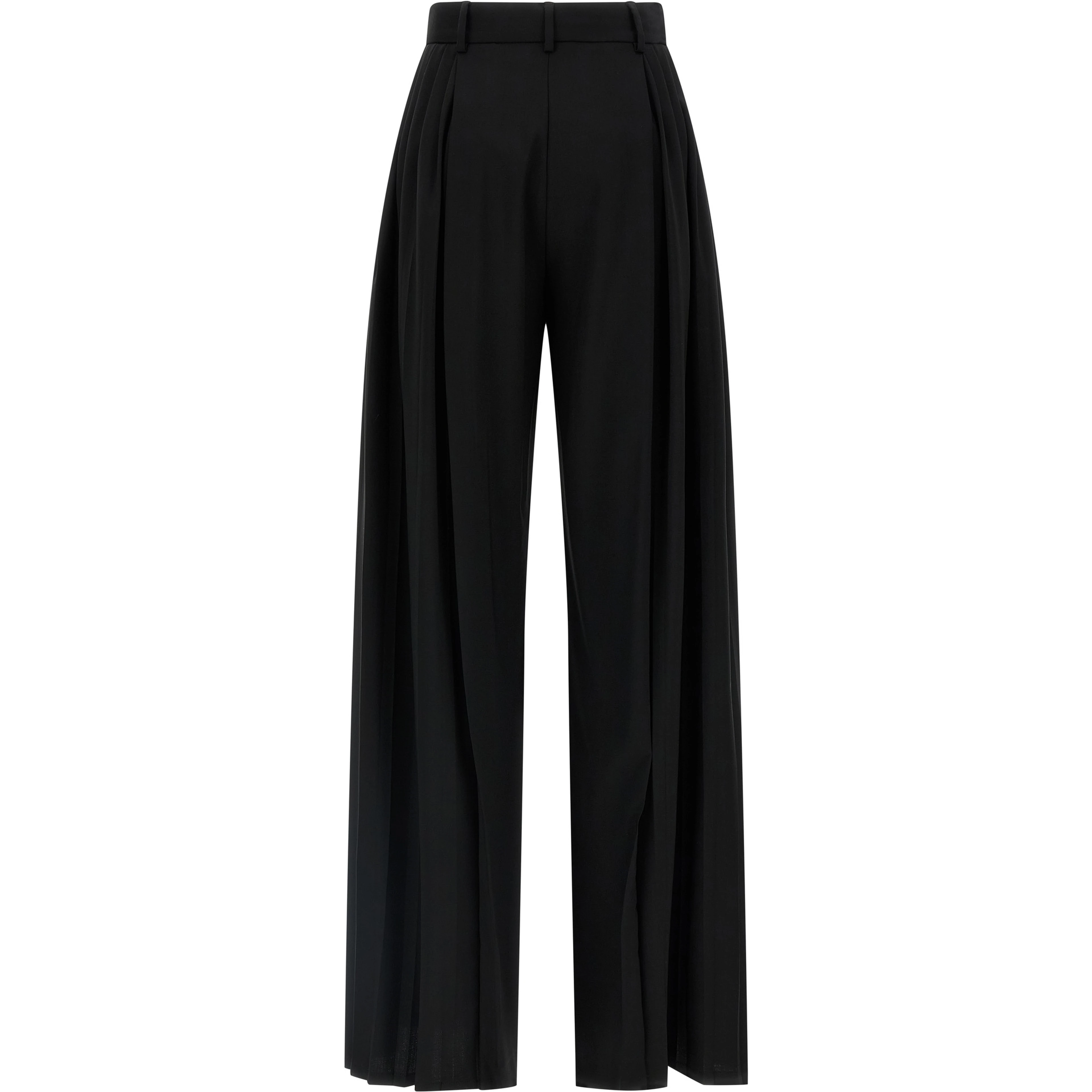 Black Virgin Wool Dress Pants