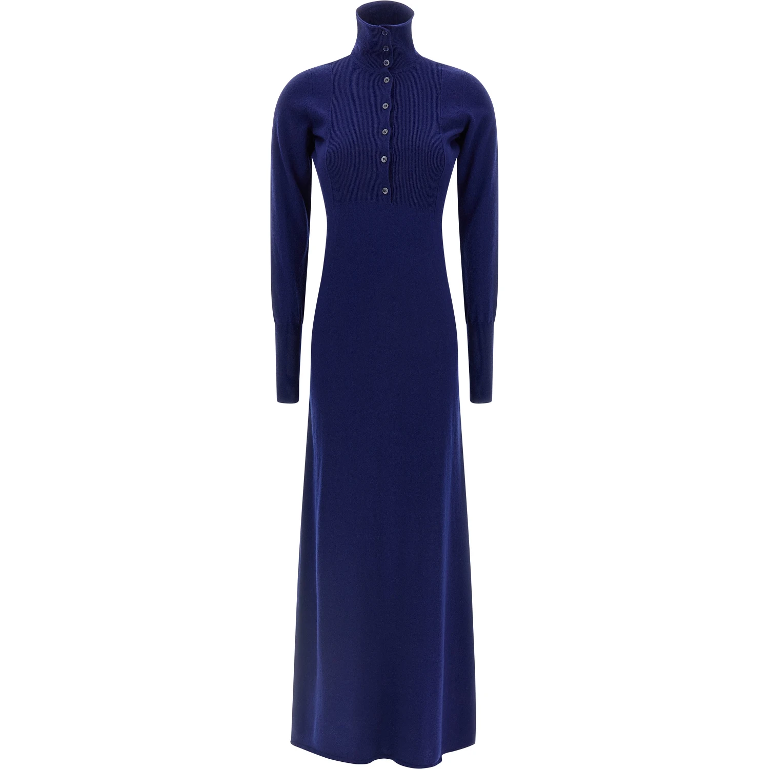 Blue Cashmere Long Dress