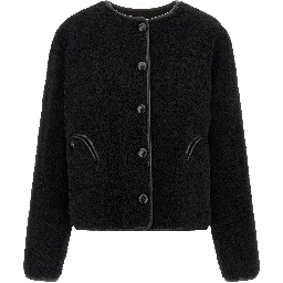 Black Lamb Leather Shell Jacket