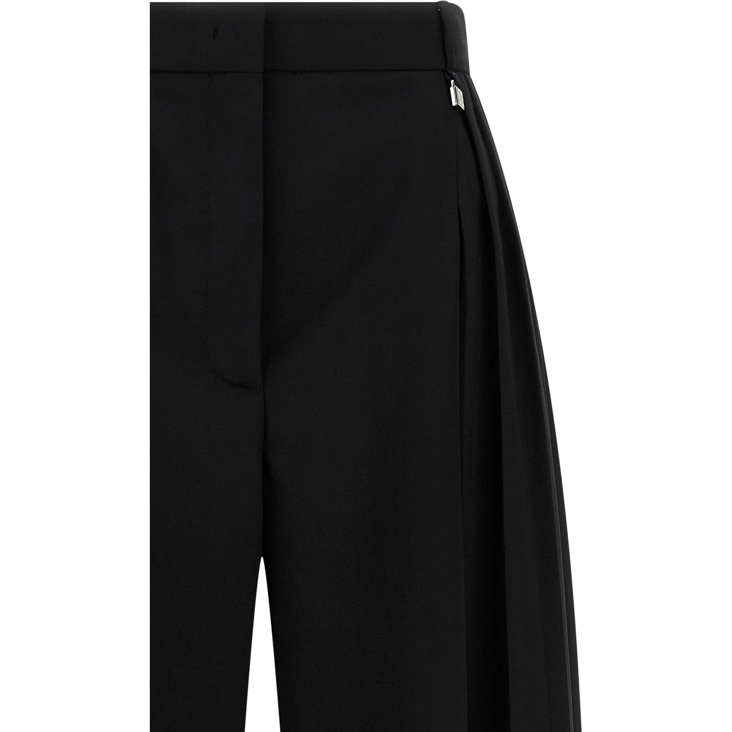 Black Virgin Wool Dress Pants