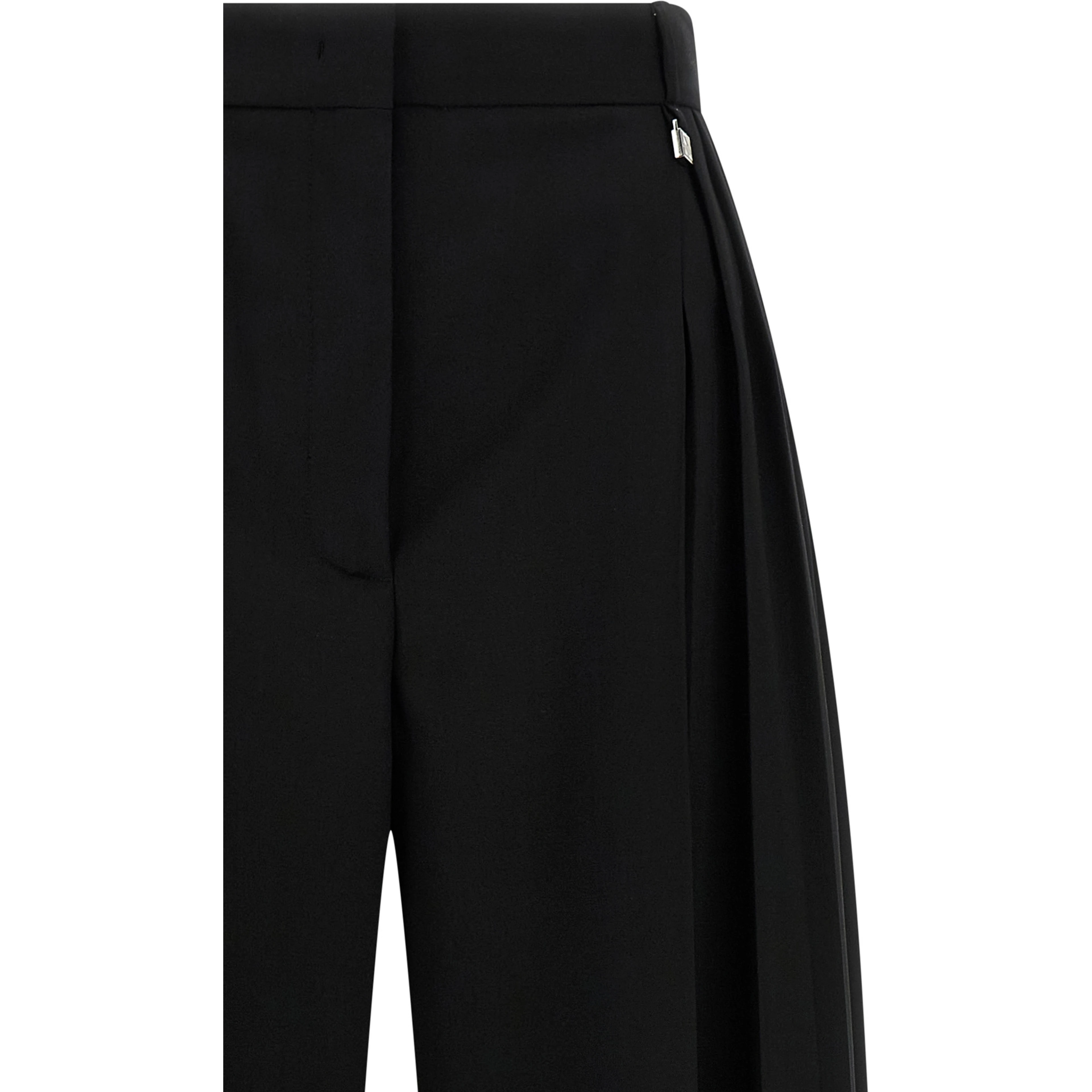 Black Virgin Wool Dress Pants