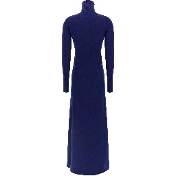 Blue Cashmere Long Dress