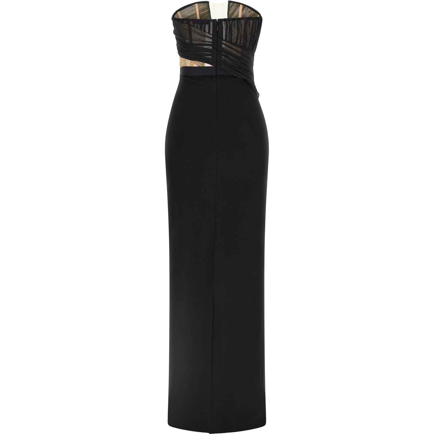 Black Viscose Long Dress
