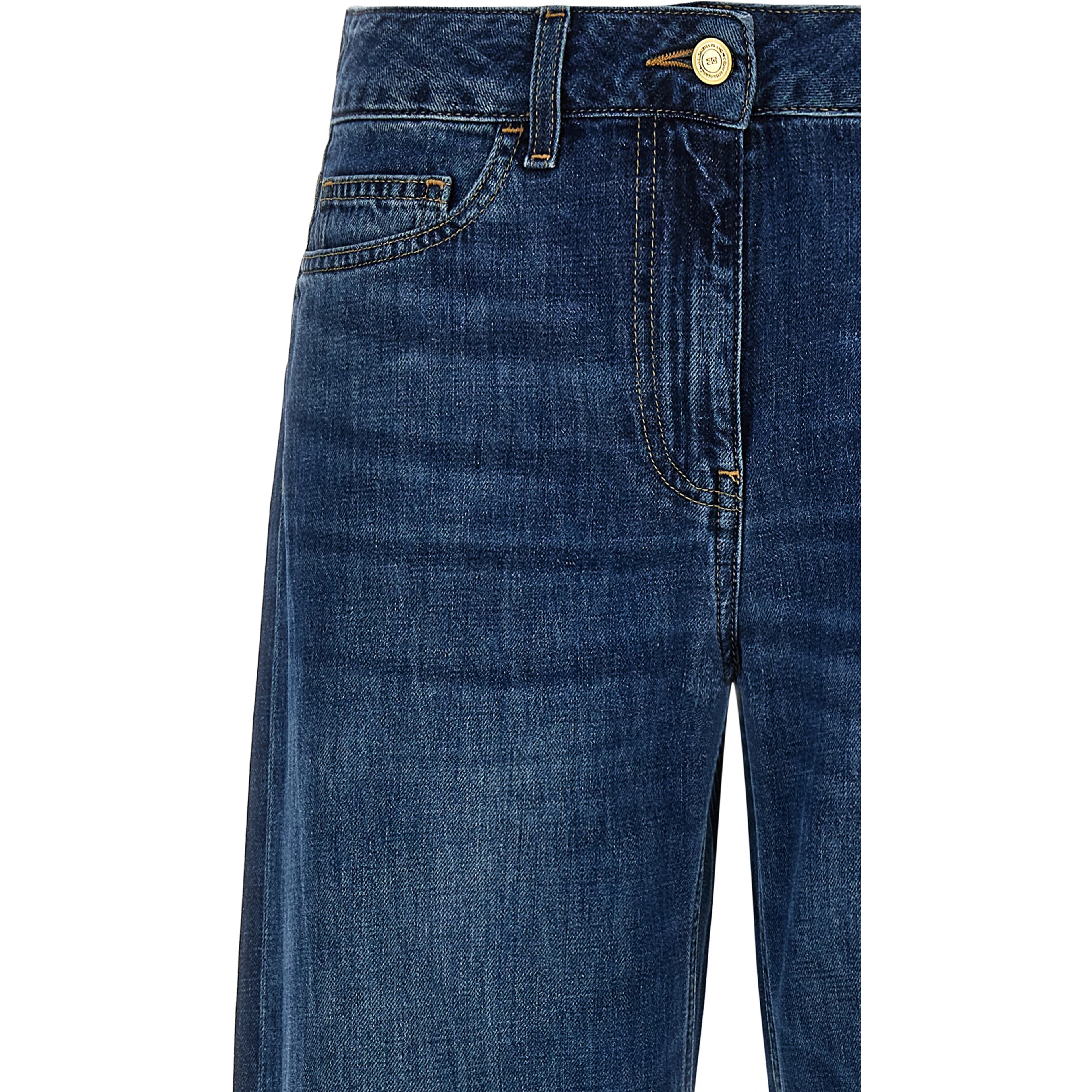 Blue Cotton Jeans Denim
