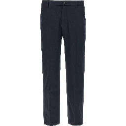 Gray Cotton Cropped Pants