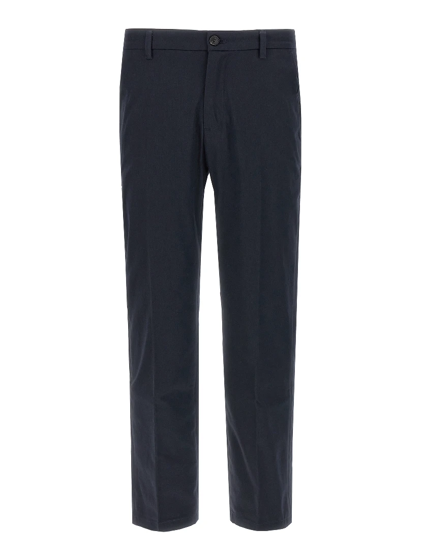 Gray Cotton Cropped Pants