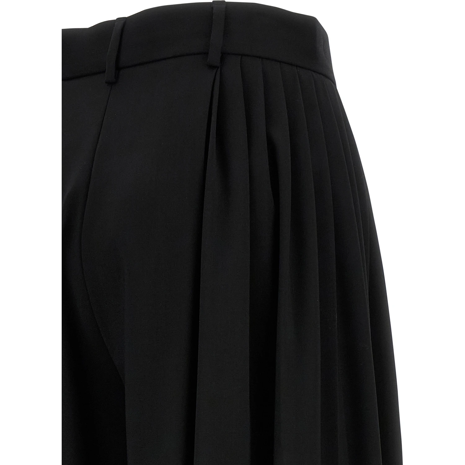 Black Virgin Wool Dress Pants
