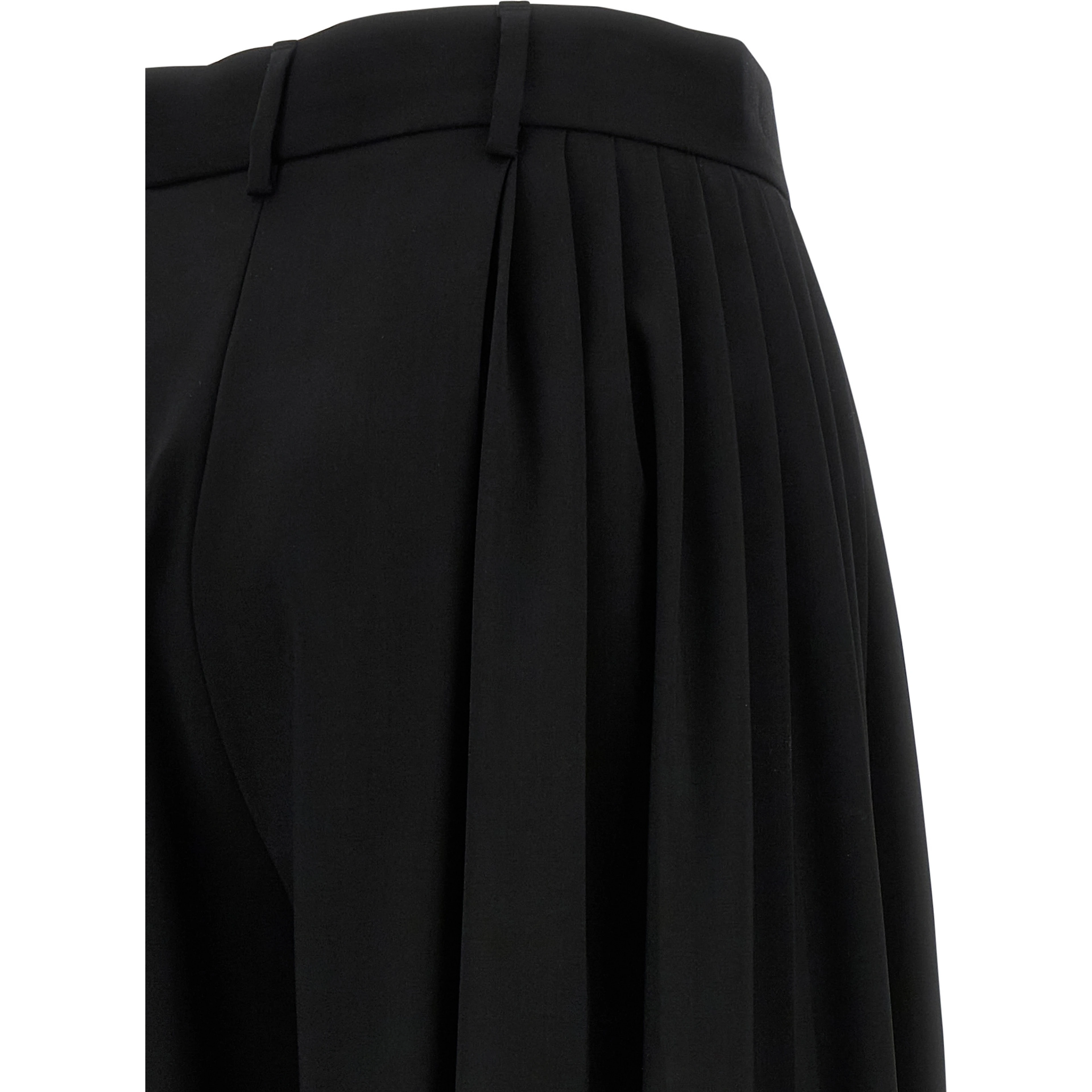 Black Virgin Wool Dress Pants