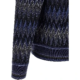Blue Wool Cardigan