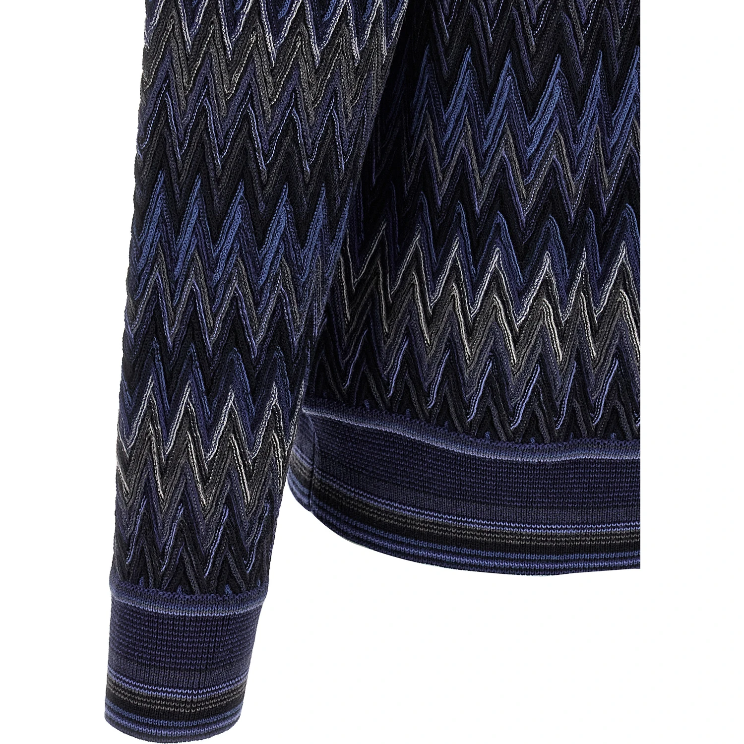 Blue Wool Cardigan