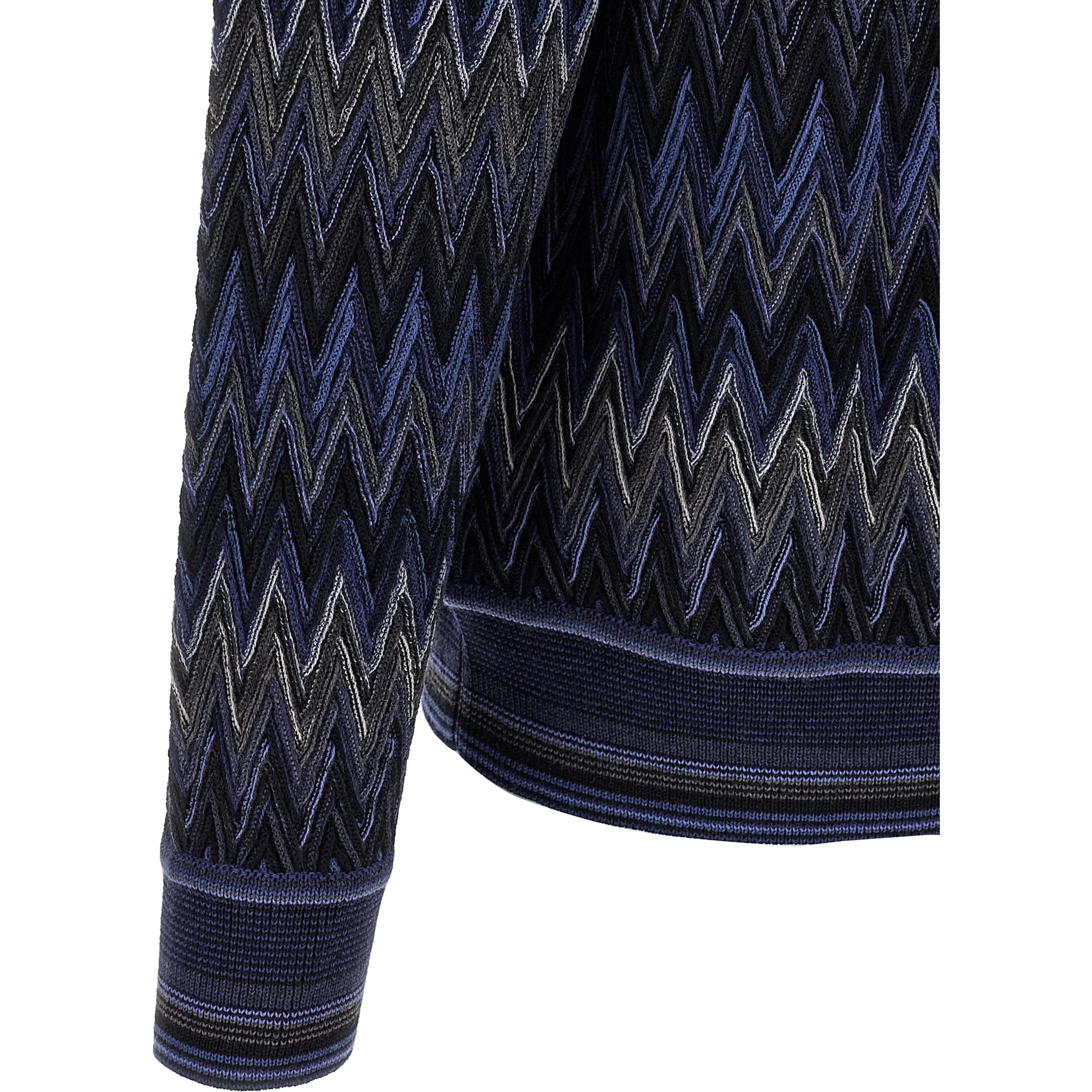 Blue Wool Cardigan