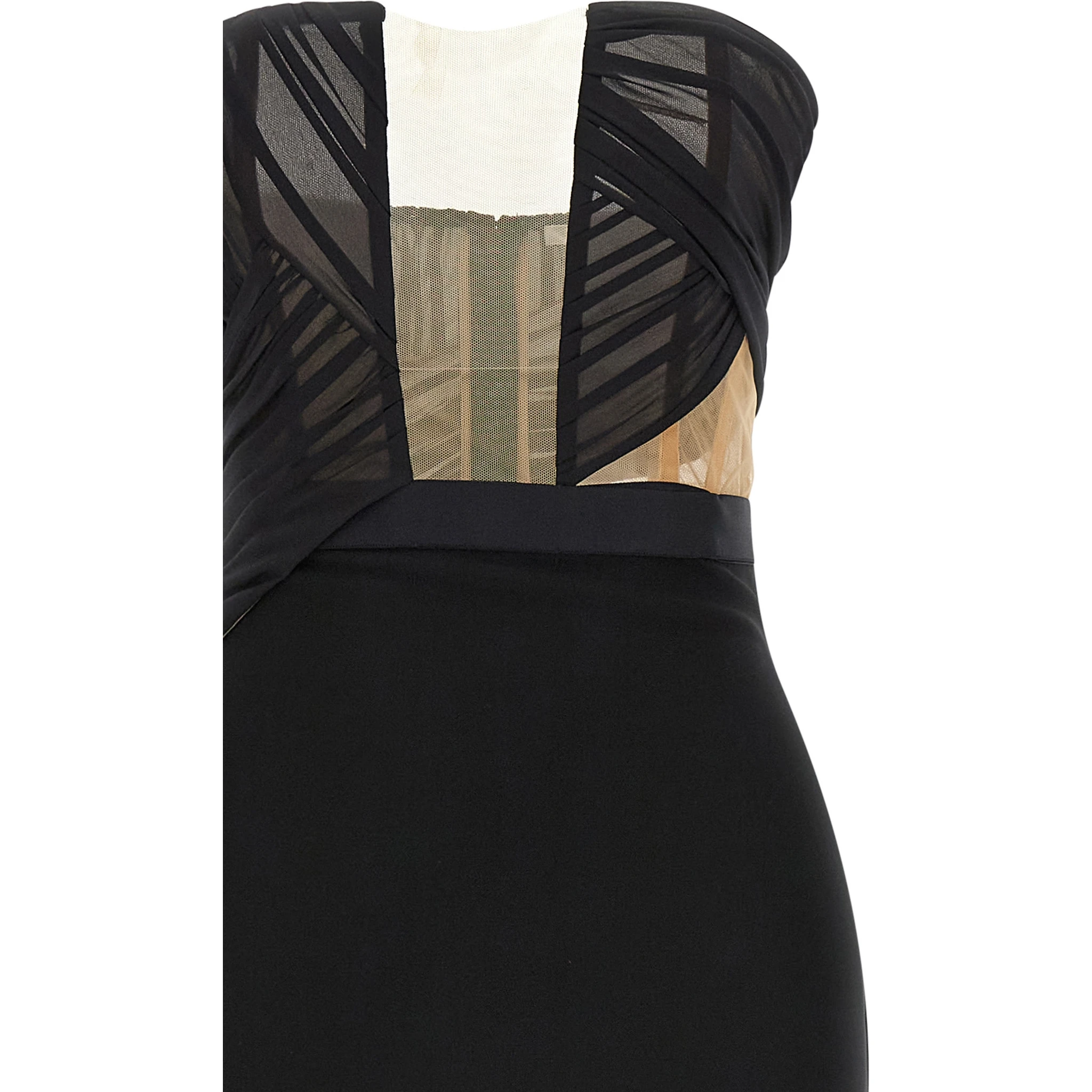 Black Viscose Long Dress
