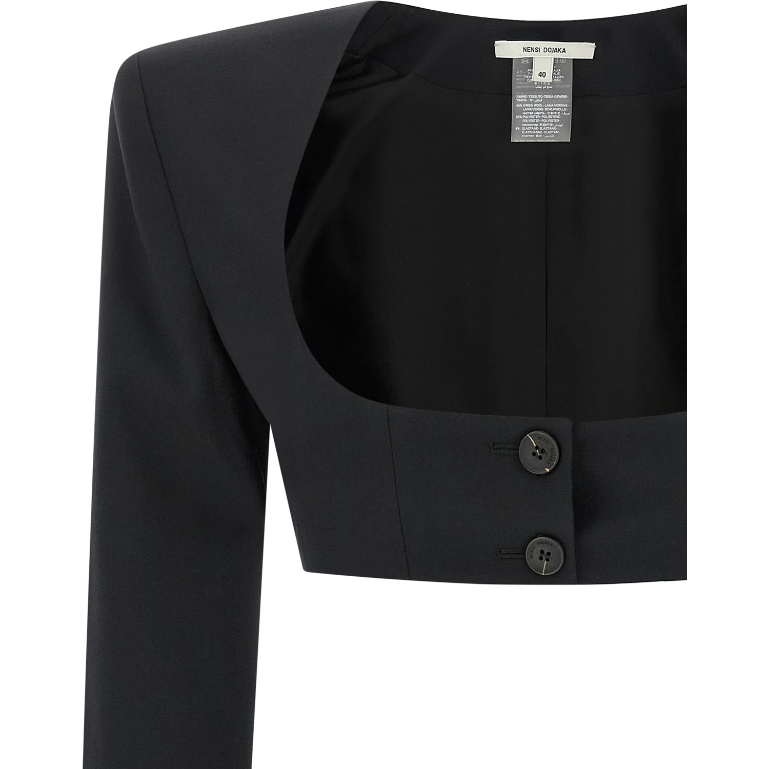Black Virgin Wool Blazer
