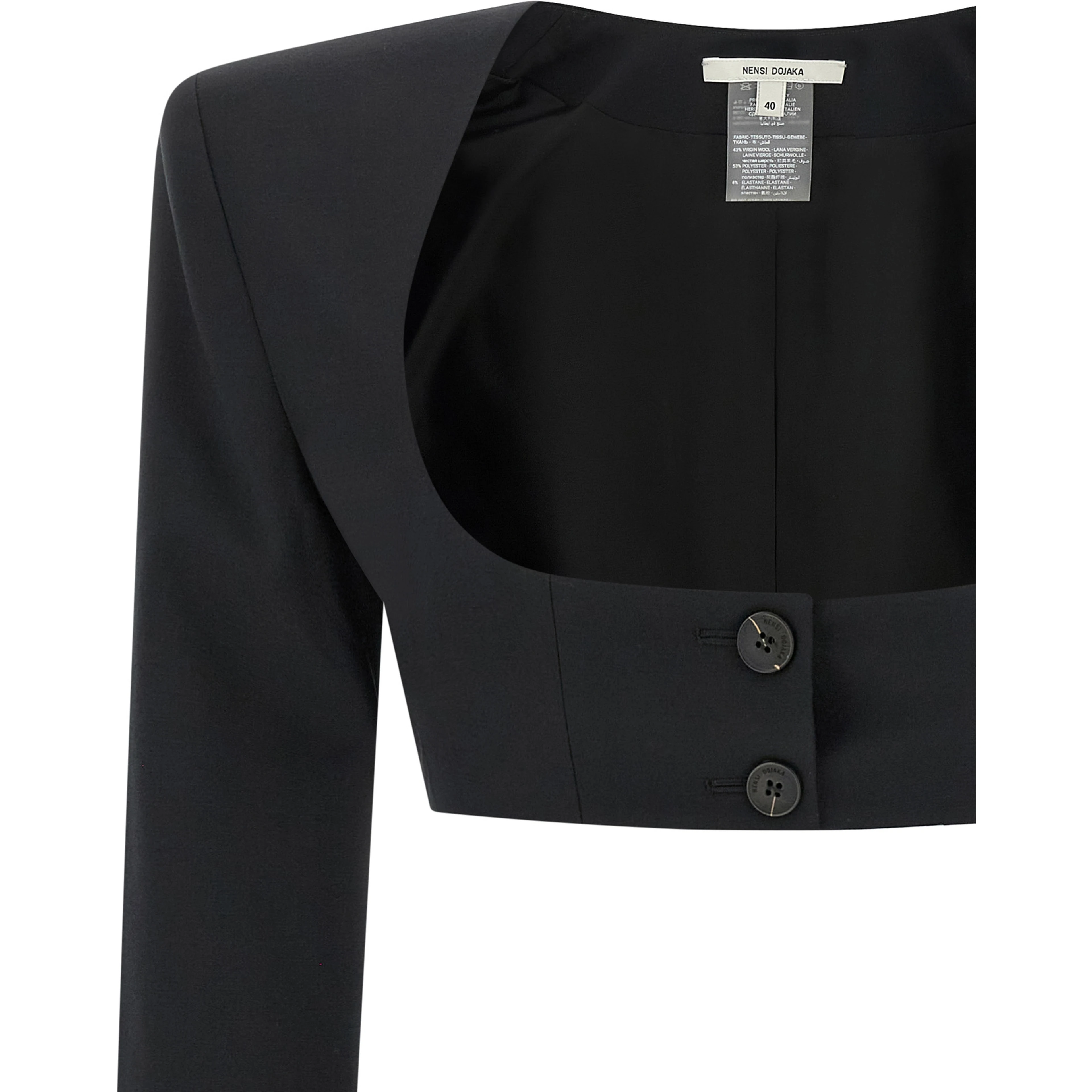 Black Virgin Wool Blazer