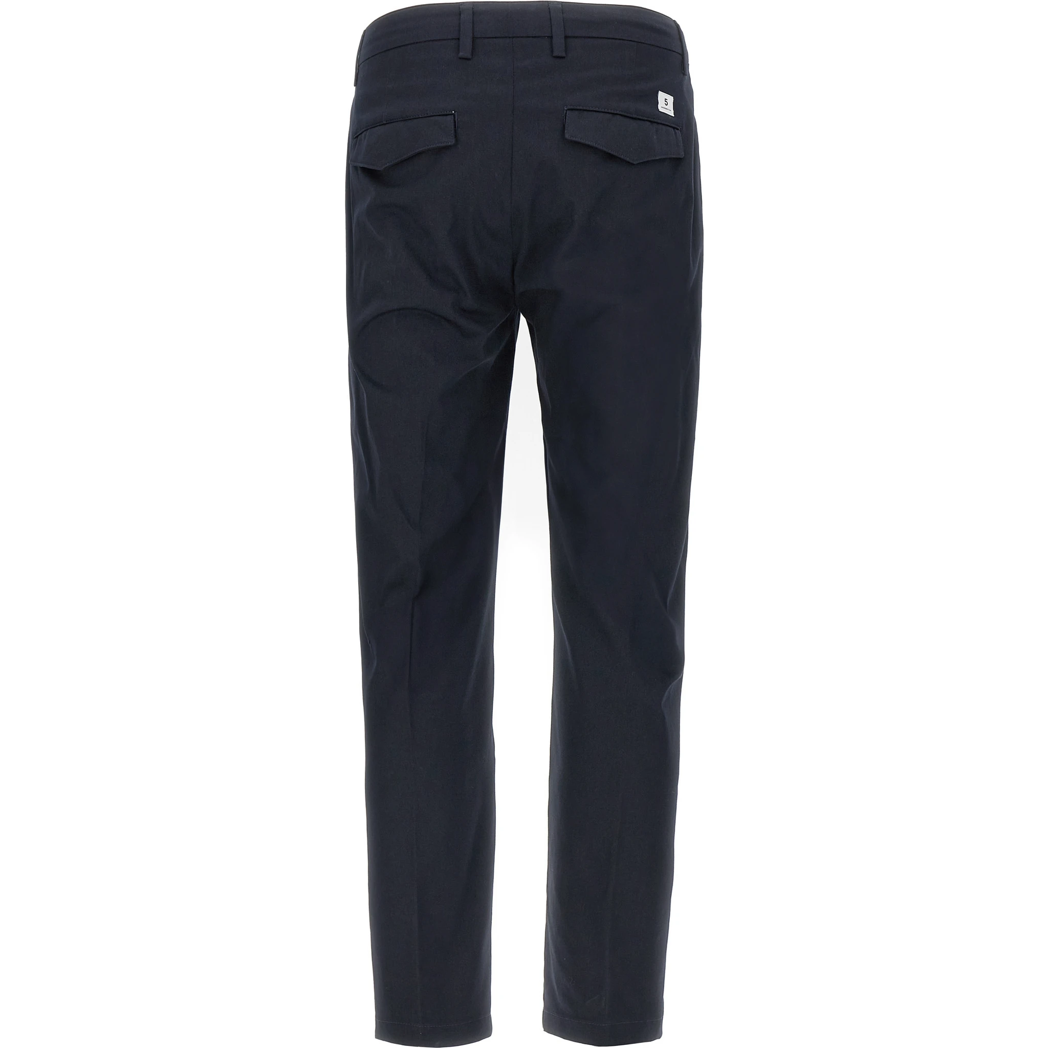 Gray Cotton Cropped Pants