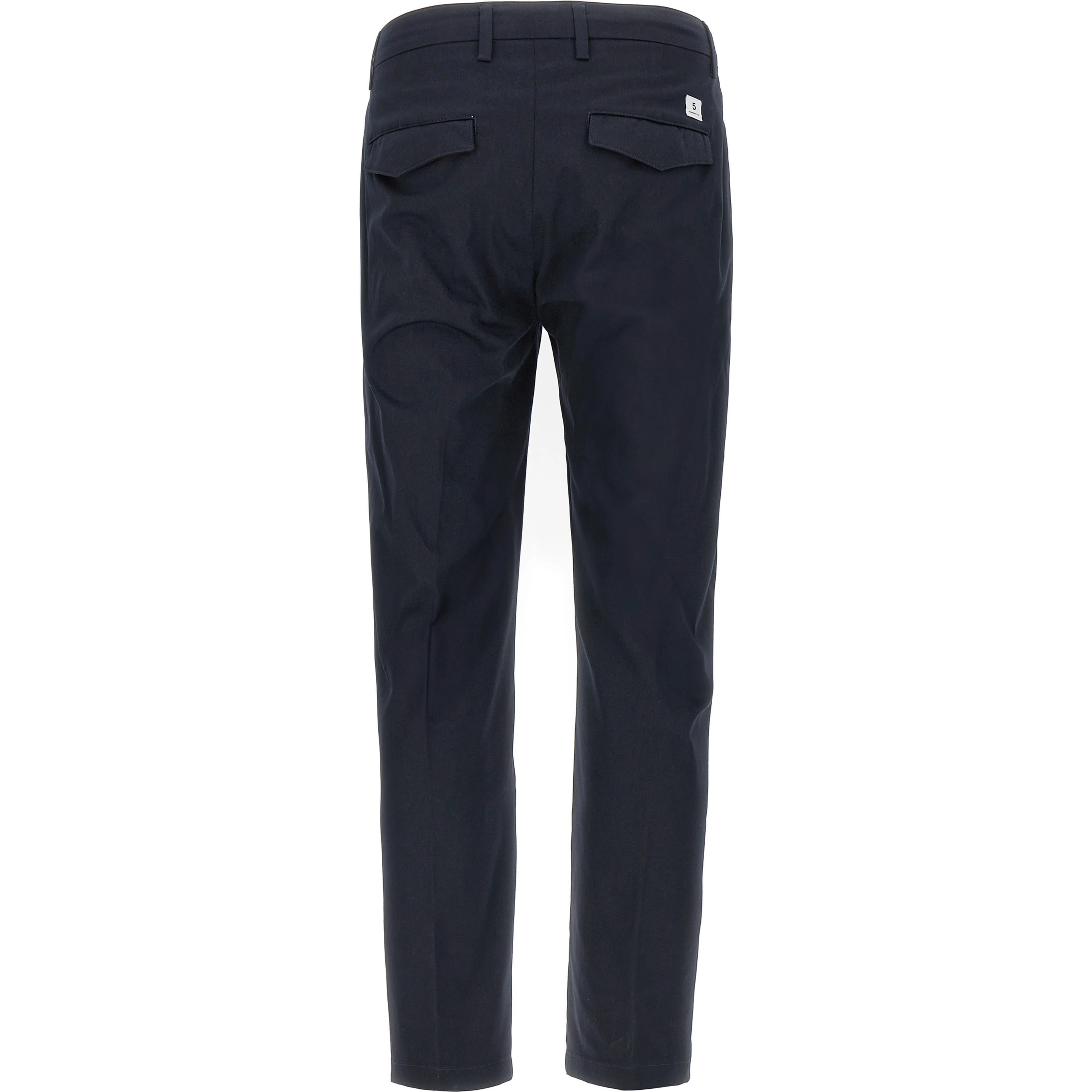 Gray Cotton Cropped Pants