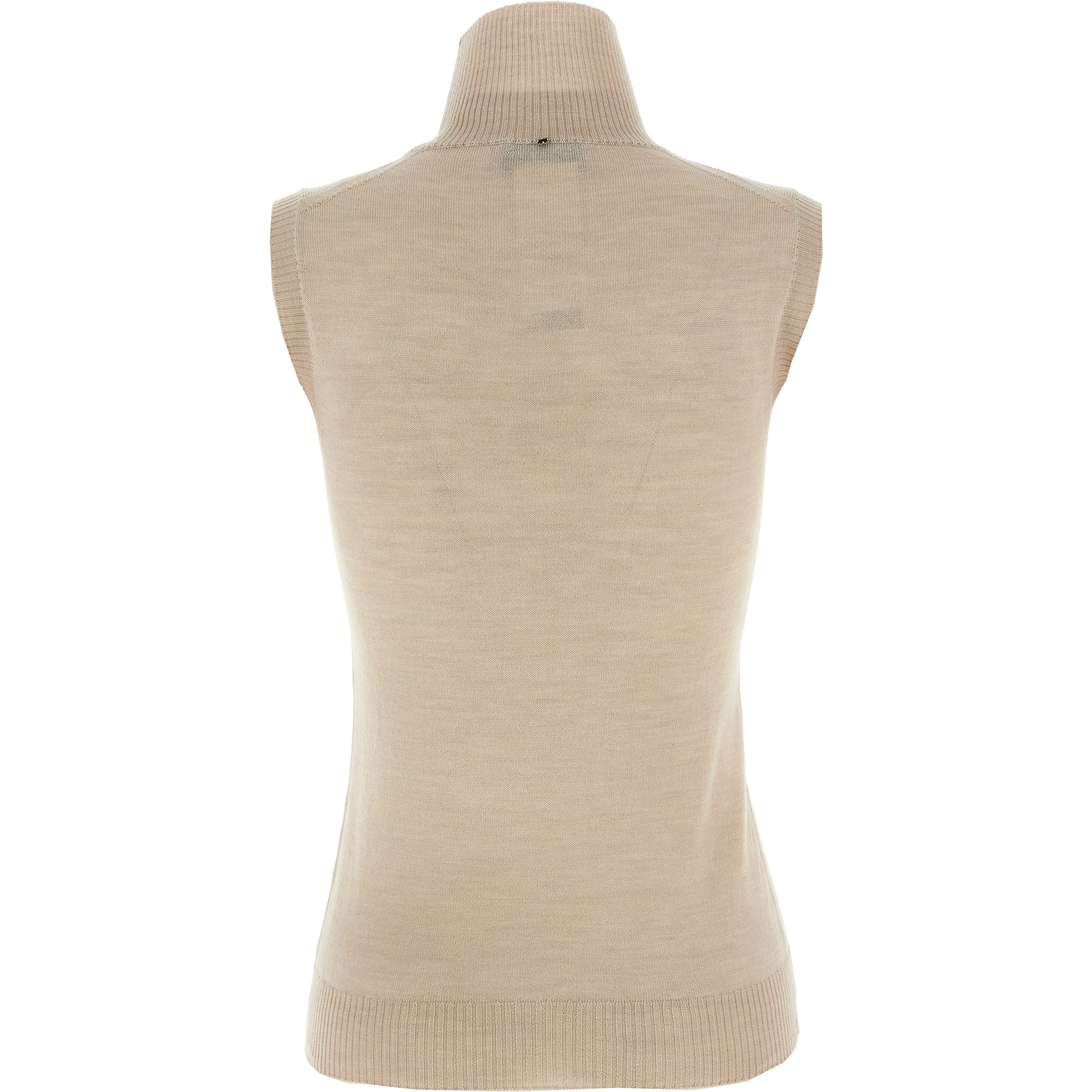 Beige Virgin Wool Cardigan