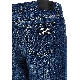 Blue Cotton Jeans Denim