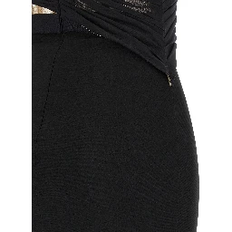 Black Viscose Long Dress