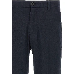 Gray Cotton Cropped Pants
