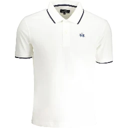 White Cotton Men's Polo Shirt