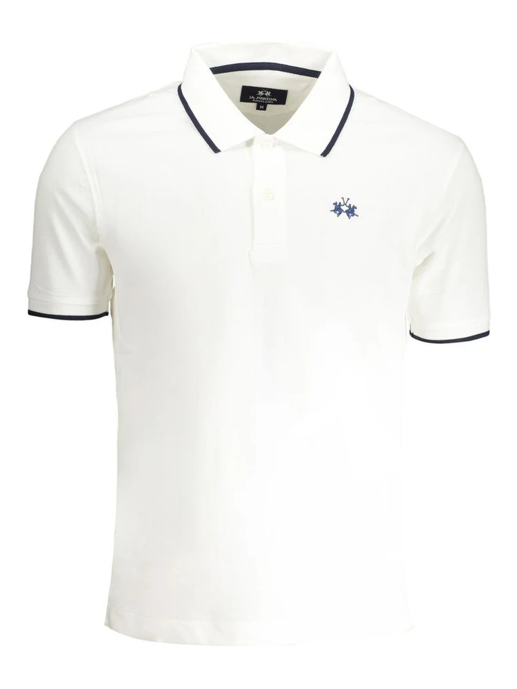 White Cotton Men's Polo Shirt