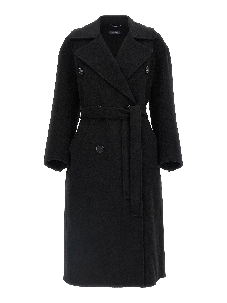 Black Virgin Wool Coat
