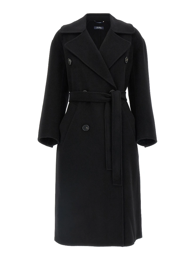 Black Virgin Wool Coat