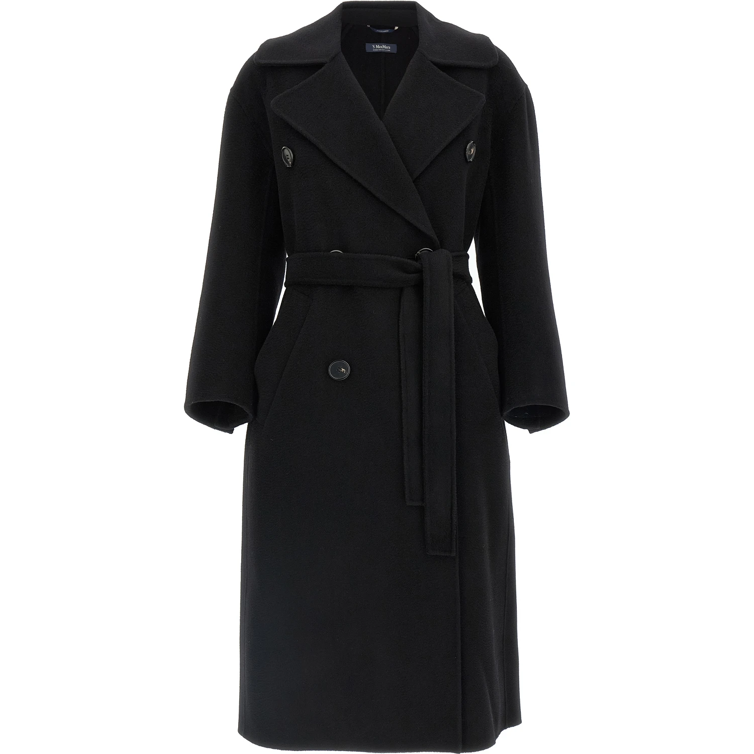 Black Virgin Wool Coat