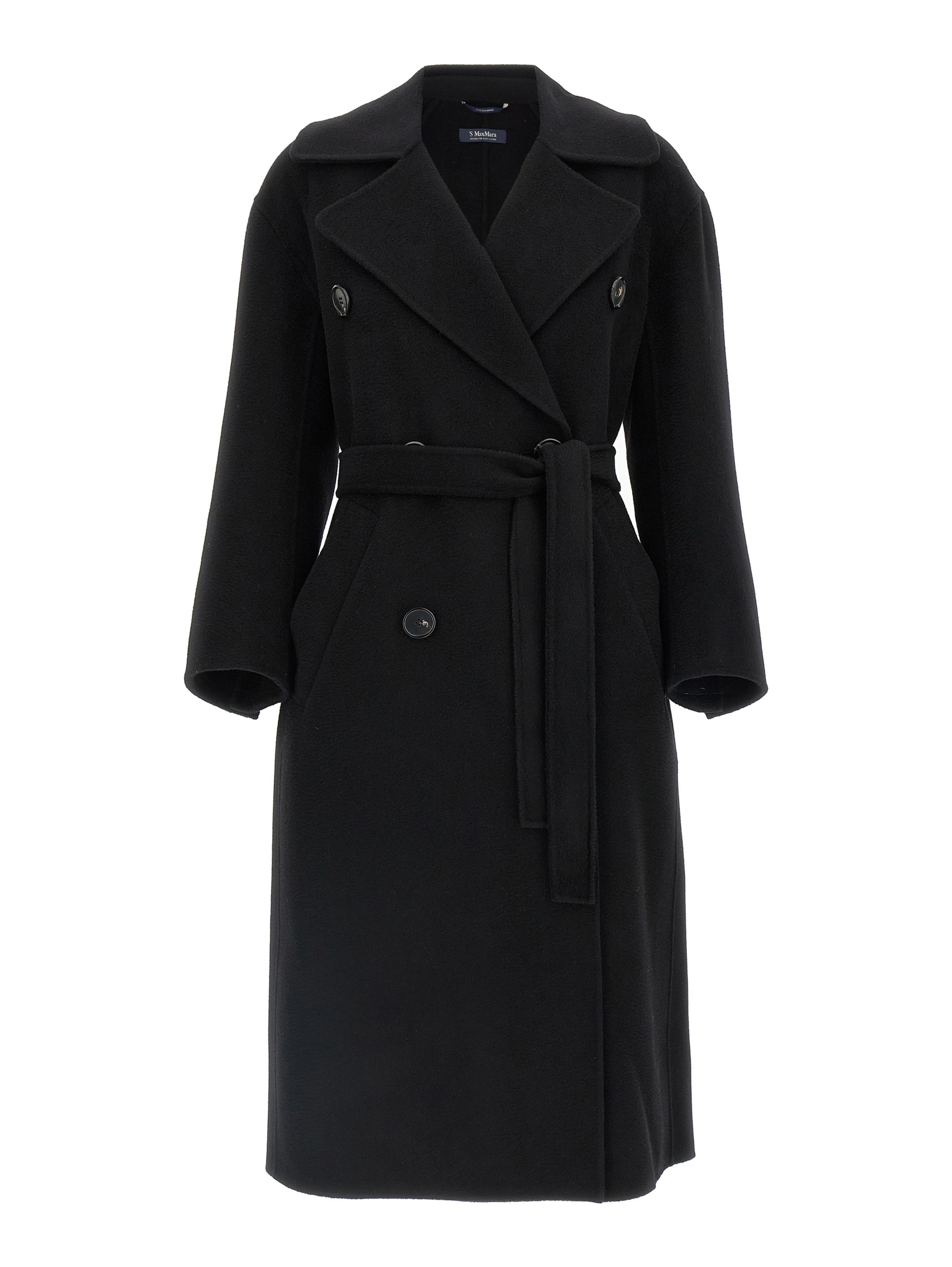 Black Virgin Wool Coat