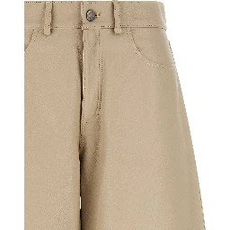 Beige Leather Pants