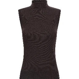 Brown Virgin Wool Cardigan