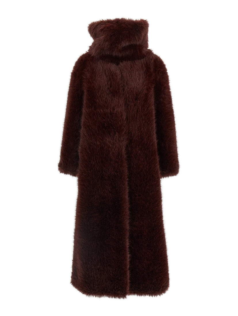 Bordeaux Polyester Coat