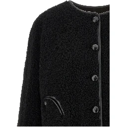 Black Lamb Leather Shell Jacket