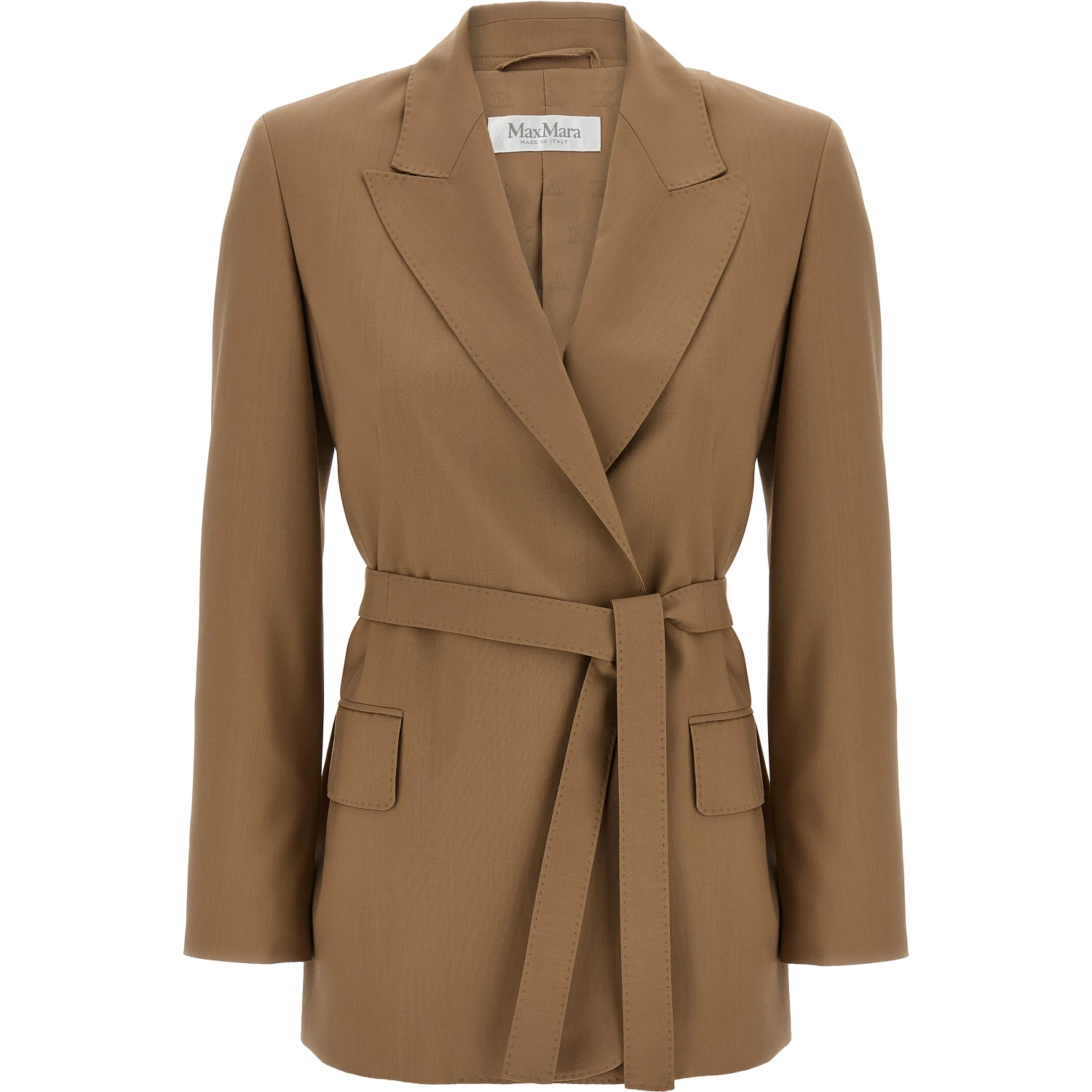 Brown Virgin Wool Blazer